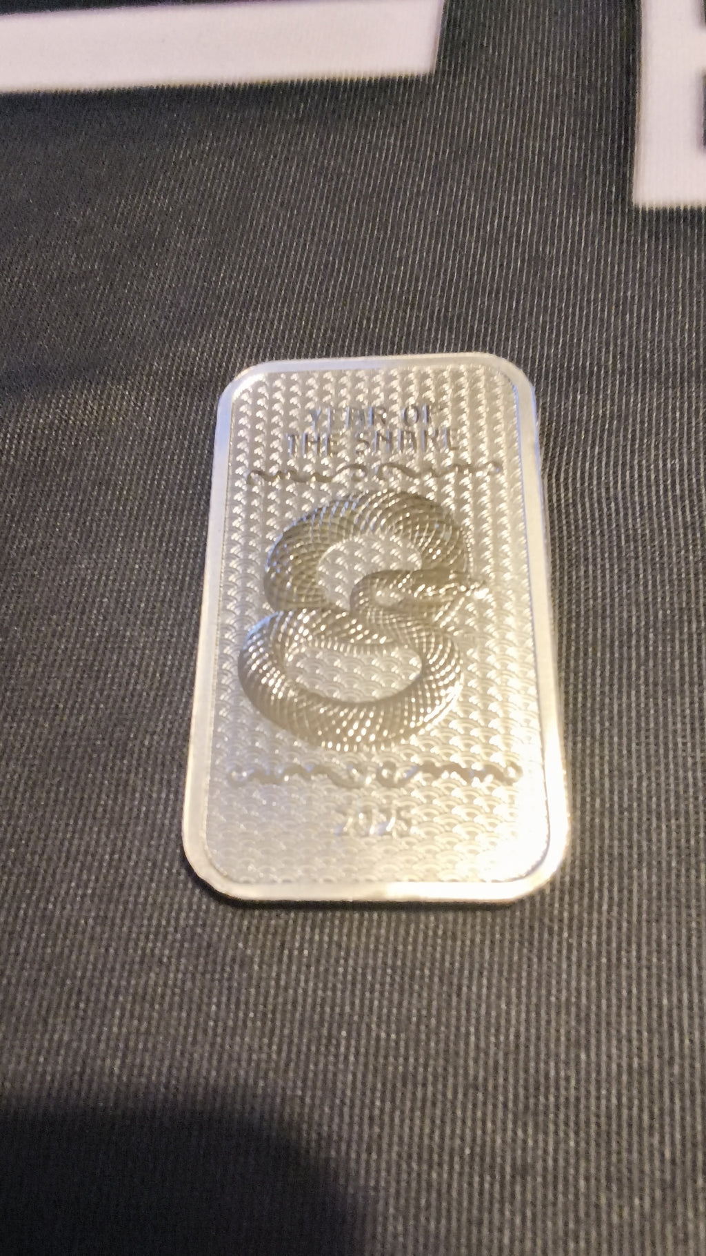 10Z YEAR OF THE SNAKE .999 FINE SILVER