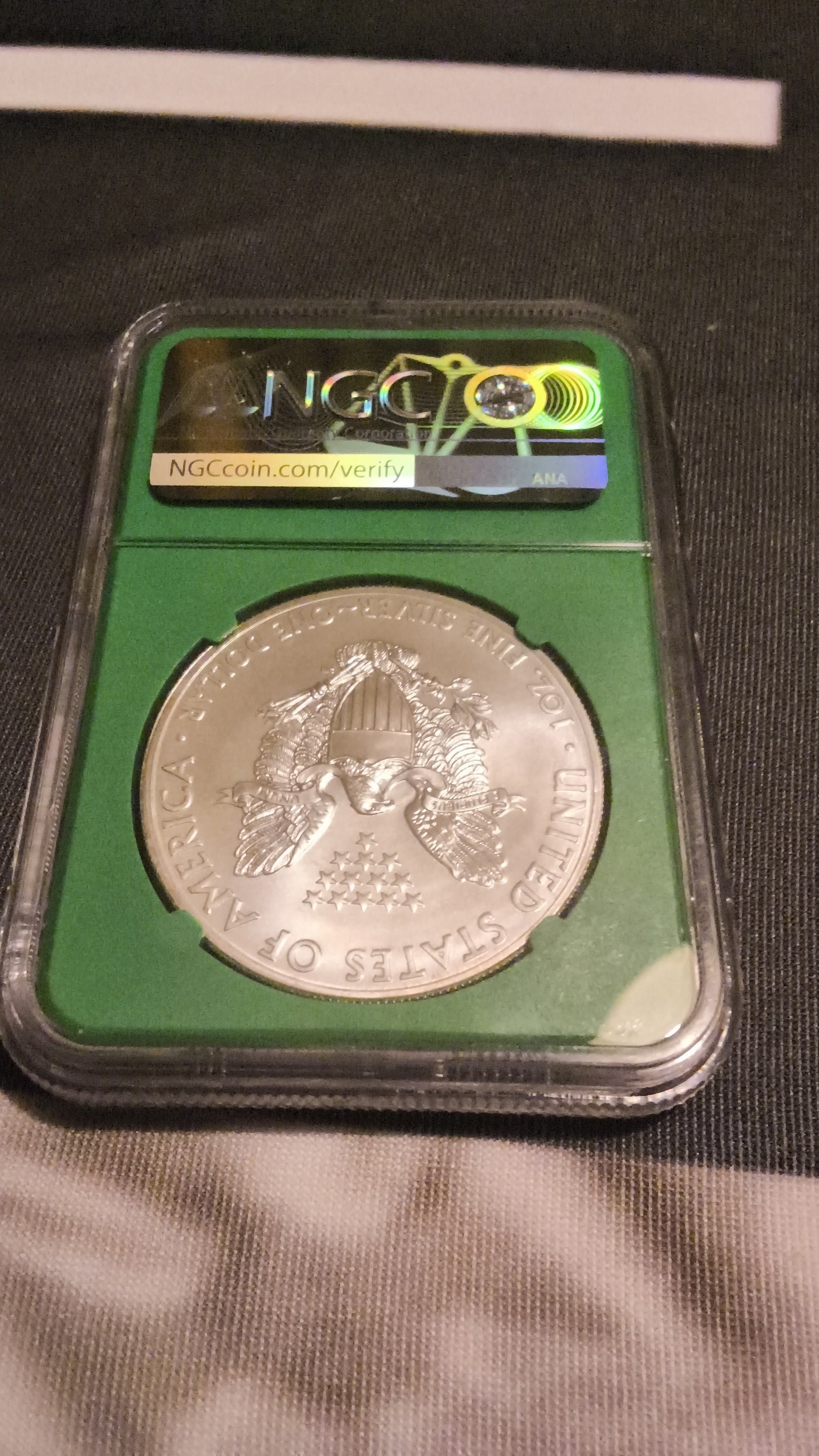 2015 1OZ STERLING SILVER .999 THE EAGLE COIN AUTHENTICATED