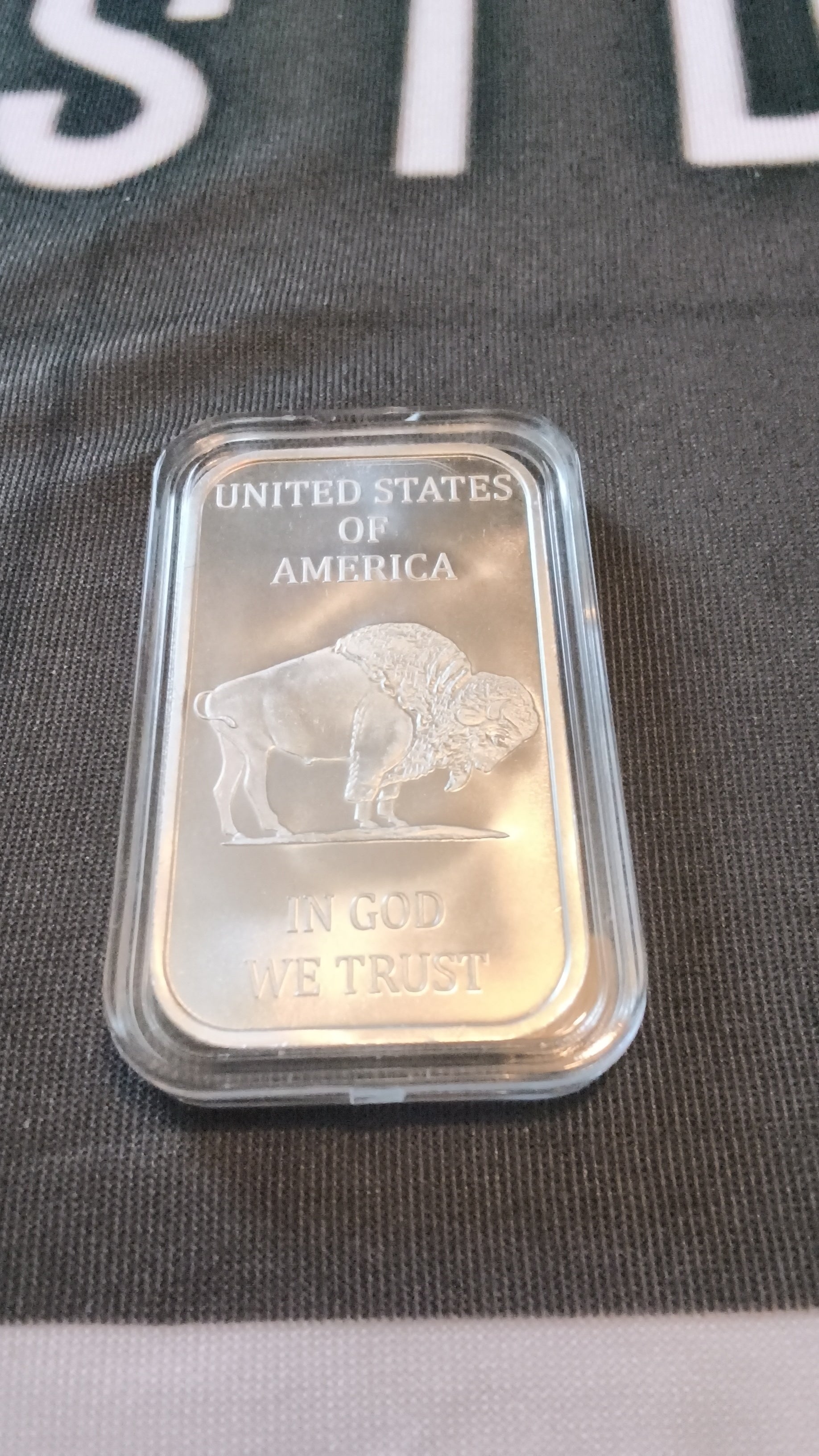 1OZ OF .999 FINE SILVER BUFFALO BAR